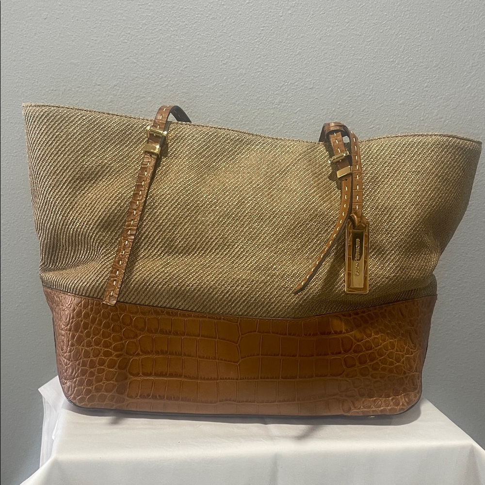 Michael Kors collection Gia Novelty Croc Tote Bag.